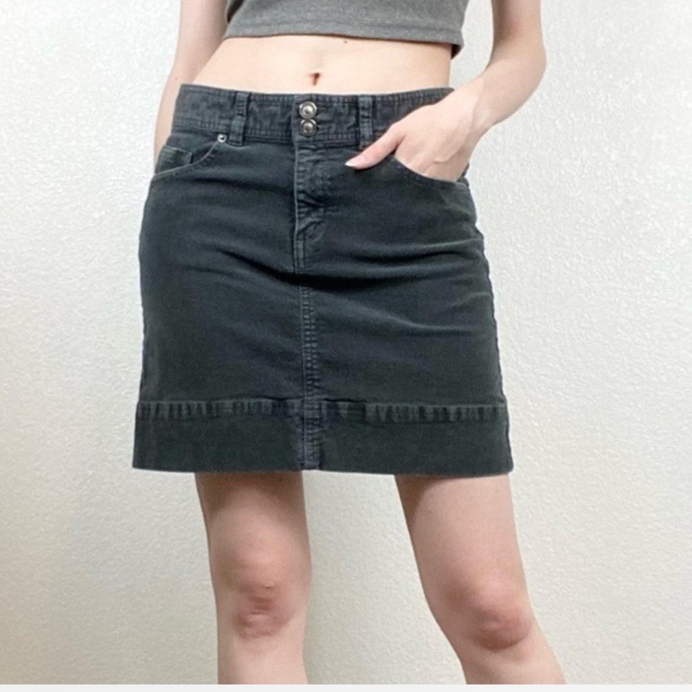 Patagonia Organic Cotton Corduroy Skirt sz 6 Graphite